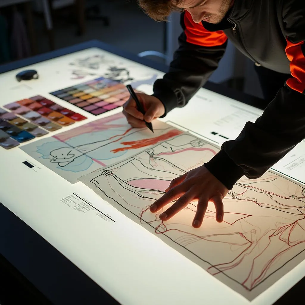 Proceso de diseño de chándales